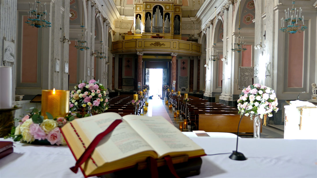 Faith gathering with PA and lighting