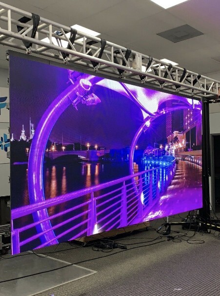 Outdoor video wall hire